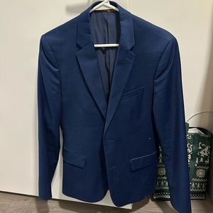 Blue Mens Suit Jacket. Slim fit.